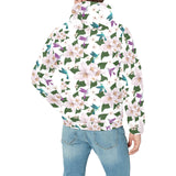 Hummingbird Pattern Print Design 01 Men's Padded Hooded Jacket(ModelH42)