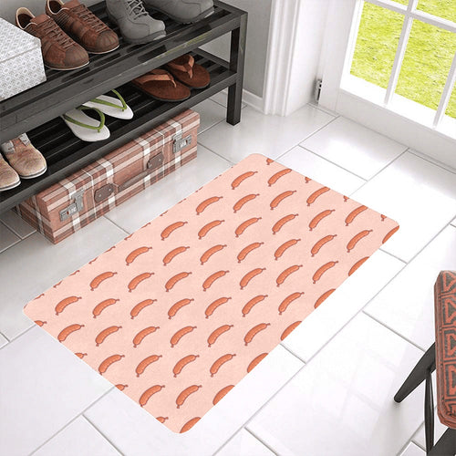 Sausage Pattern Print Design 01 Doormat