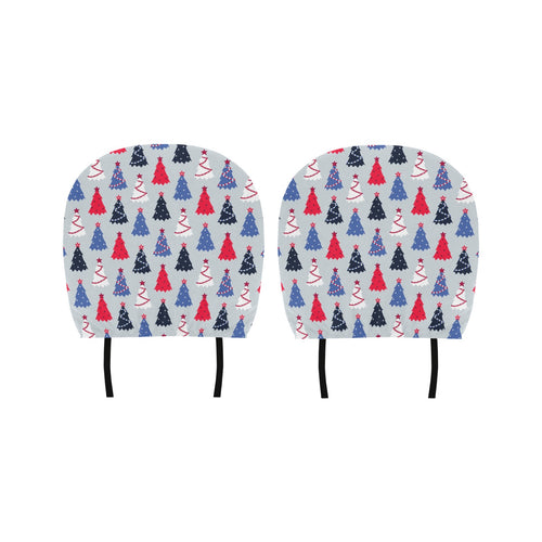 Christmas Tree Star Pattern Car Headrest Cover