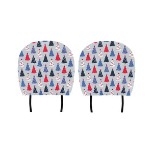 Christmas Tree Star Pattern Car Headrest Cover