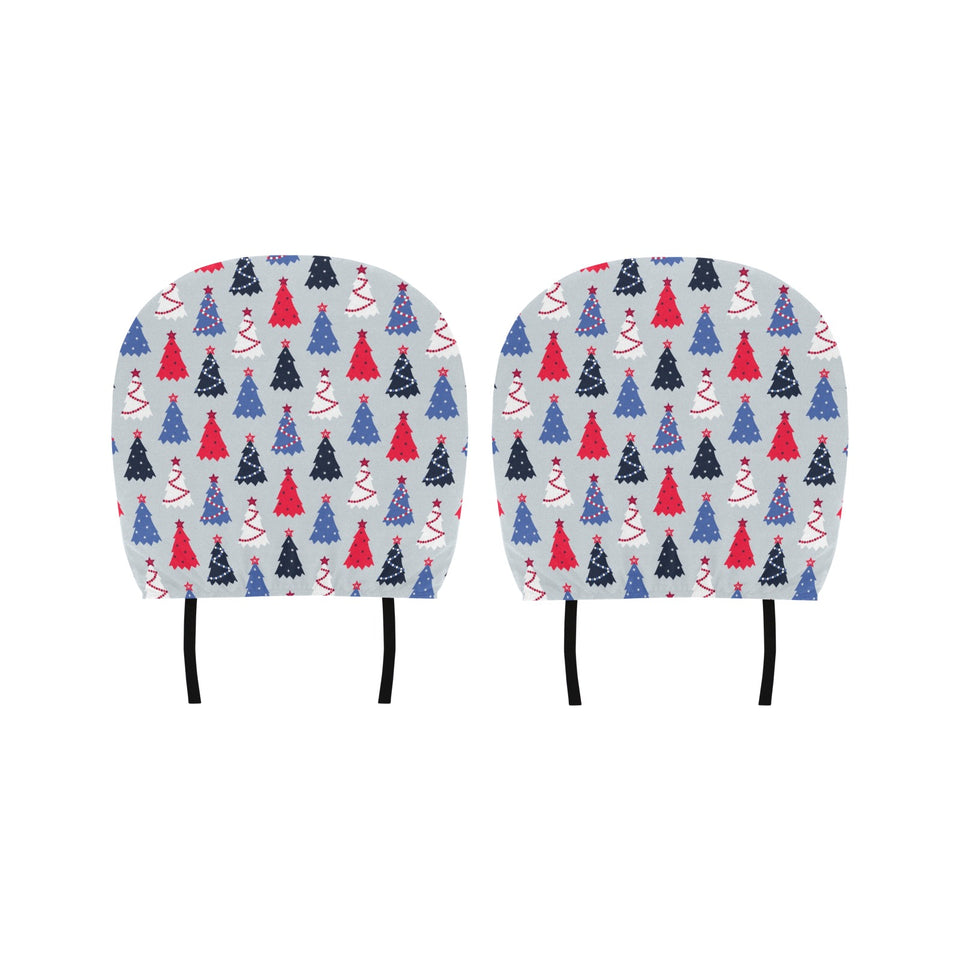 Christmas Tree Star Pattern Car Headrest Cover