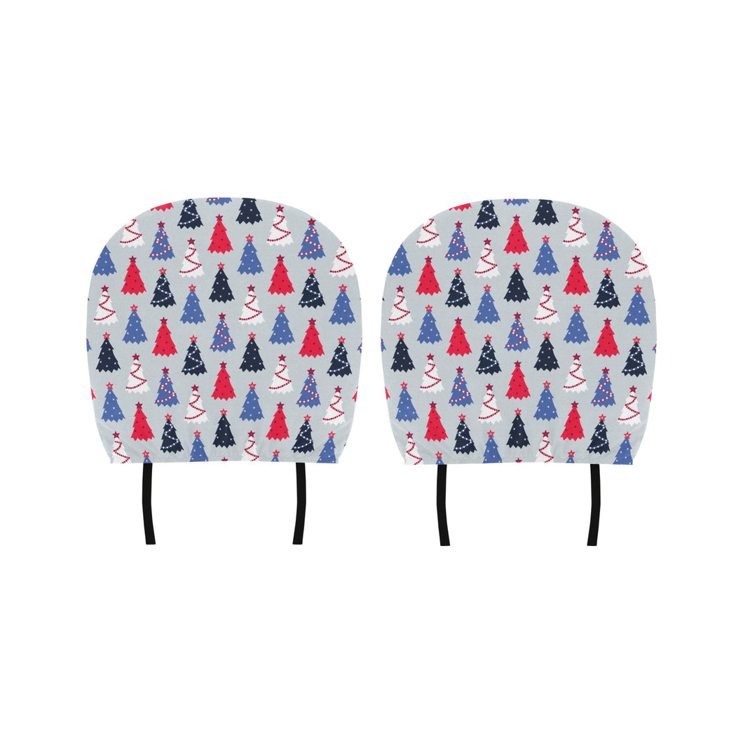 Christmas Tree Star Pattern Car Headrest Cover