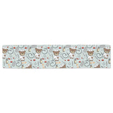 Teddy Bear Pattern Print Design 02 Table Runner