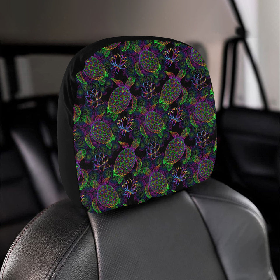 Sea Turtle Pattern Car Headrest Cover