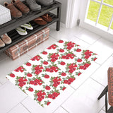 Rose Pattern Print Design 05 Doormat