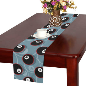 Billiard Ball Pattern Print Design 01 Table Runner