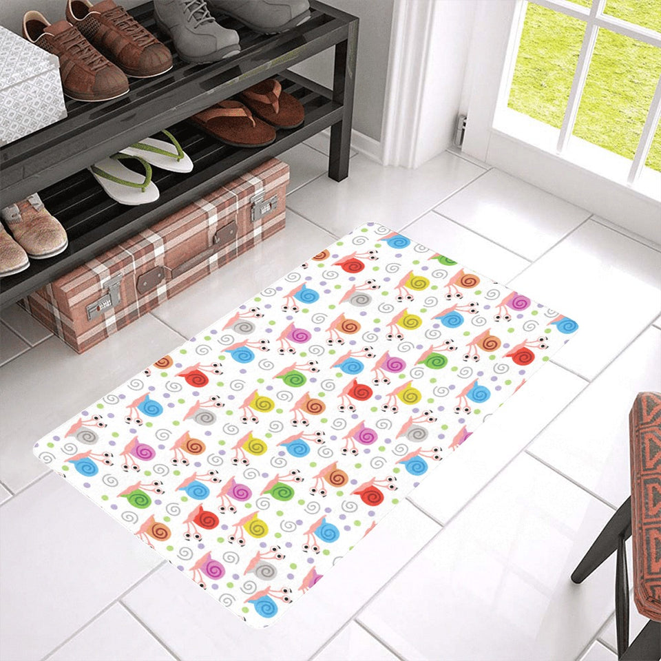 Snail Pattern Print Design 05 Doormat