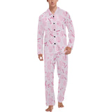 Tennis Pattern Print Design 02 Men's Long Pajama Set