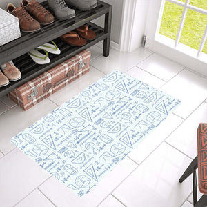 Math Pattern Print Design 03 Doormat