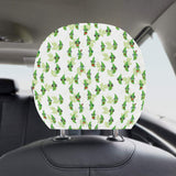 Green Peas Pattern Print Design 04 Car Headrest Cover