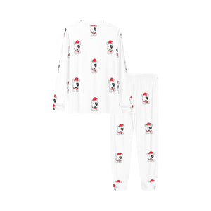 Bull Terrier Pattern Print Design 05 Kids' Boys' Girls' All Over Print Pajama Set