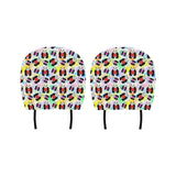 Panda Cute Heart Pattern Car Headrest Cover