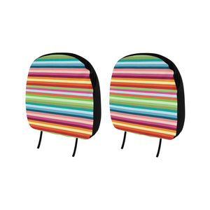 Rainbow Pattern Car Headrest Cover