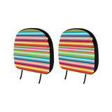 Rainbow Pattern Car Headrest Cover