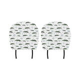 Crocodile Pattern Background Car Headrest Cover