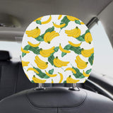 Banana and Leaf Pattern Car Headrest Cover