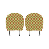 Hamburger Pattern Print Design 02 Car Headrest Cover