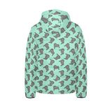 Piano Pattern Print Design 04 Kids' Boys' Girls' Padded Hooded Jacket