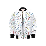 Surfboard Pattern Print Design 01 Kids' Boys' Girls' Bomber Jacket