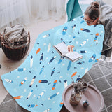 Surfboard Pattern Print Design 05 Blanket Robe with Sleeves