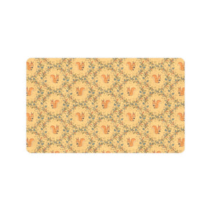 Squirrel Pattern Print Design 01 Doormat