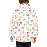 Snail Pattern Print Design 05 Kids' Boys' Girls' Padded Hooded Jacket