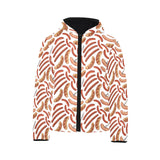 Sausage Pattern Print Design 05 Kids' Boys' Girls' Padded Hooded Jacket