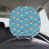 Siberian Husky Head Pattern Car Headrest Cover