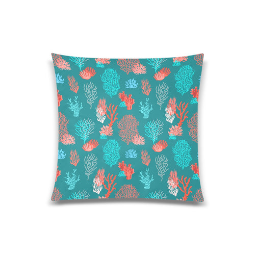 Coral Reef Pattern Print Design 04 Throw Pillow Cover 20