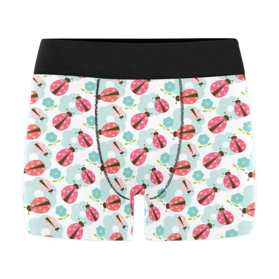 Ladybug Pattern Print Design 03 Men's All Over Print Boxer Briefs Men's Underwear