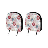 Japanese Fan Pattern Car Headrest Cover