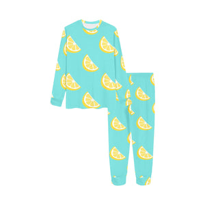 Lemon Theme Pattern Kids' Boys' Girls' All Over Print Pajama Set