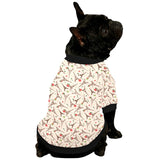 Eiffel Tower Pattern Print Design 03 All Over Print Pet Dog Round Neck Fuzzy Shirt