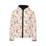 Teddy Bear Pattern Print Design 04 Kids' Boys' Girls' Padded Hooded Jacket