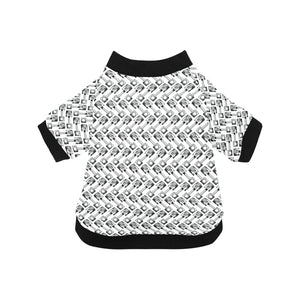 Engine Piston Pattern Print Design 03 All Over Print Pet Dog Round Neck Fuzzy Shirt