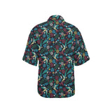 Swallow Pattern Print Design 04 Women's All Over Print Hawaiian Shirt