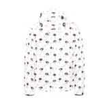 Ostrich Pattern Print Design 02 Kids' Boys' Girls' Padded Hooded Jacket