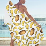 Potato Chips Pattern Print Design 01 Beach Towel