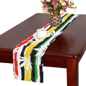 Canabis Marijuana Weed Pattern Print Design 01 Table Runner