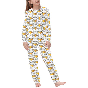 Eagle Pattern Print Design 05 Kids' Boys' Girls' All Over Print Pajama Set