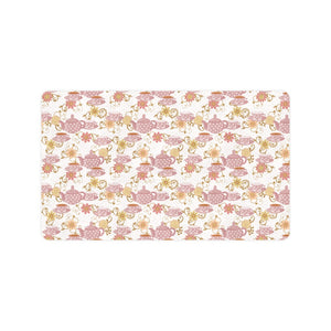 Tea pots Pattern Print Design 01 Doormat