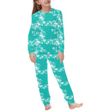 Dolphin Sea Shell Starfish Pattern Kids' Boys' Girls' All Over Print Pajama Set