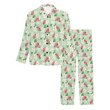 Ladybug Pattern Print Design 05 Men's Long Pajama Set