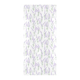 Eiffel Tower Lavender Pattern Print Design 01 Beach Towel