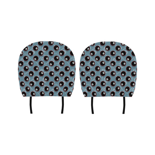 Billiard Ball Pattern Print Design 01 Car Headrest Cover