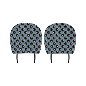 Billiard Ball Pattern Print Design 01 Car Headrest Cover