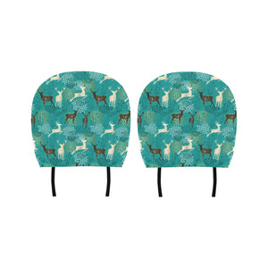 Deer Pattern Car Headrest Cover