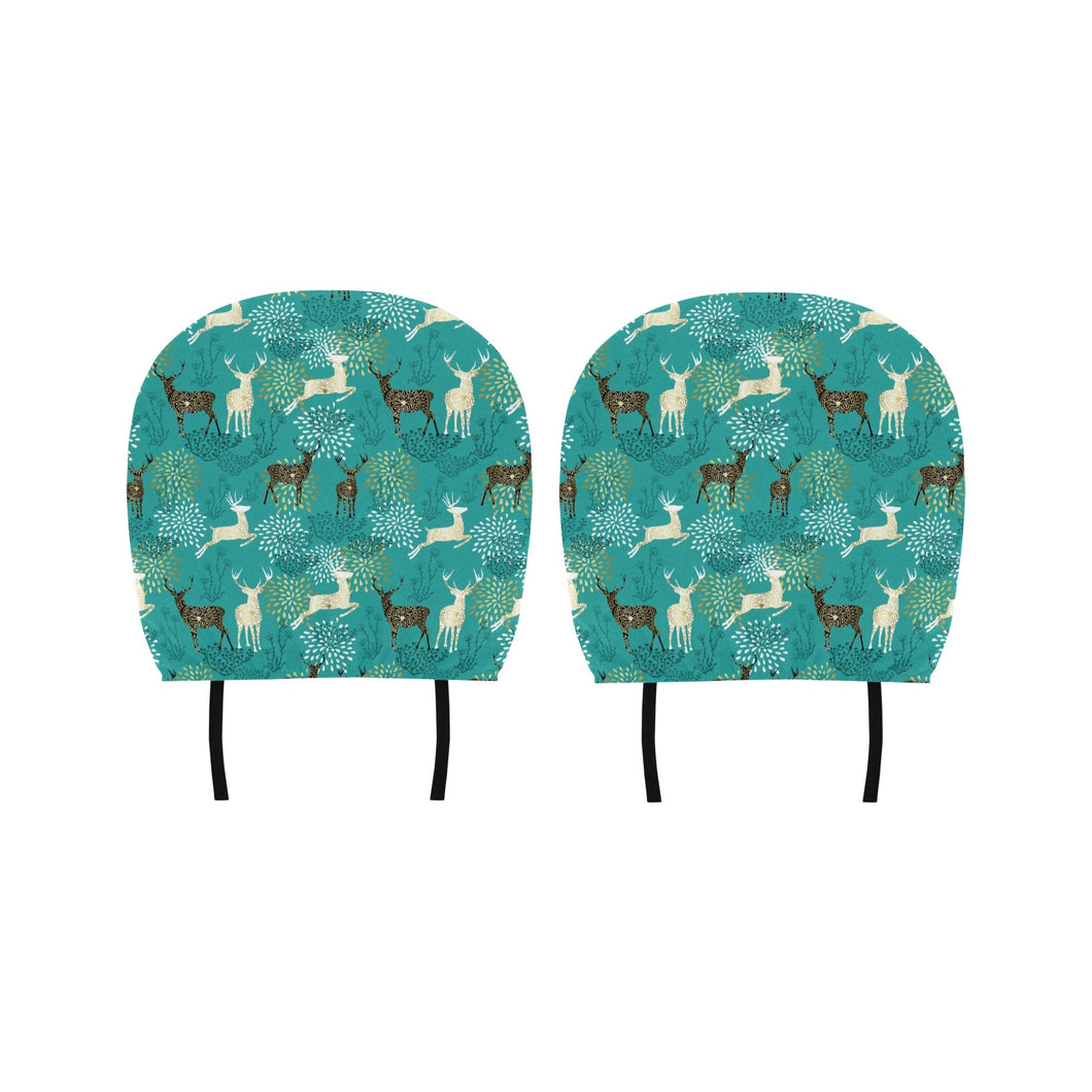 Deer Pattern Car Headrest Cover