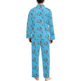 Pigeon Pattern Print Design 05 Men's Long Pajama Set