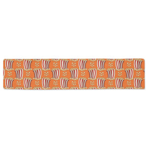 Popcorn Pattern Print Design 05 Table Runner